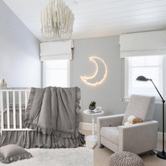 Brandream washed cotton baby bedding softens over time for cozy nursery nights.