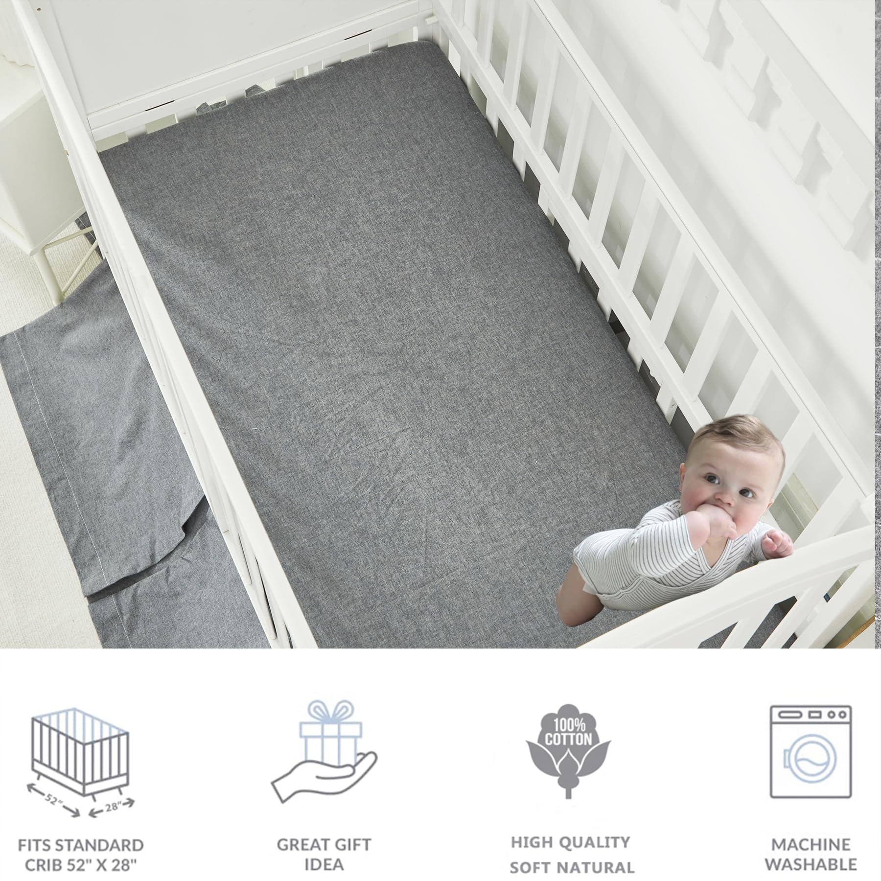 Brandream washed cotton bedding feels breathable and soft after washing