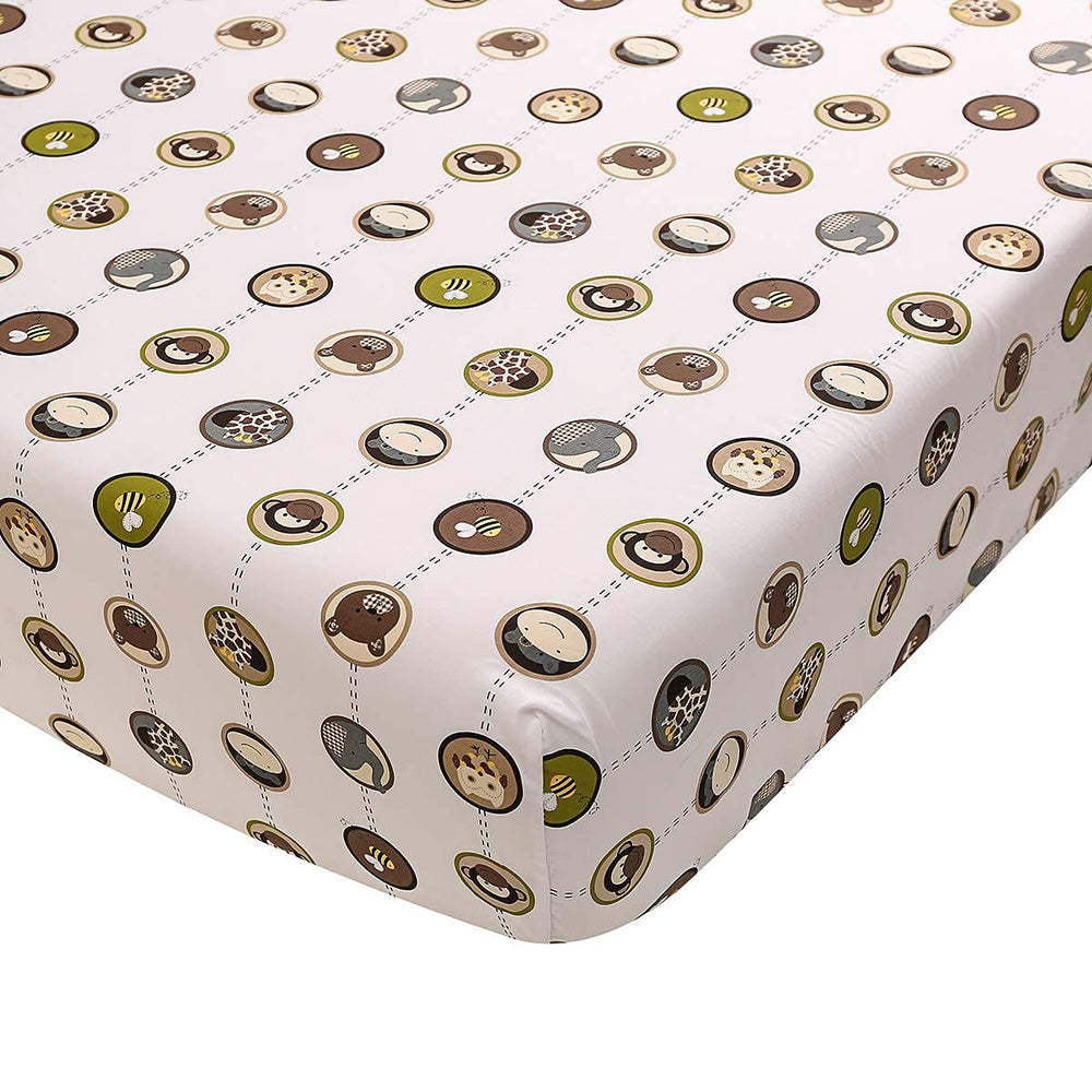 Brandream zoo animal print enhances visual interest for curious baby.