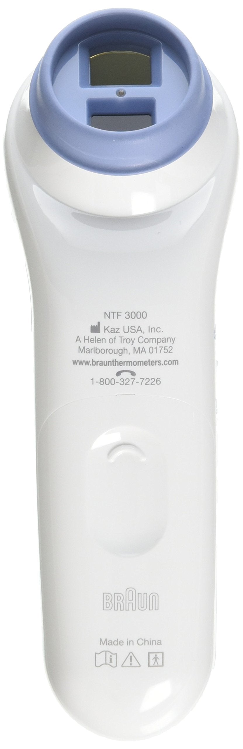 Braun No Touch Forehead Thermometer in non-contact mode for hygienic readings.