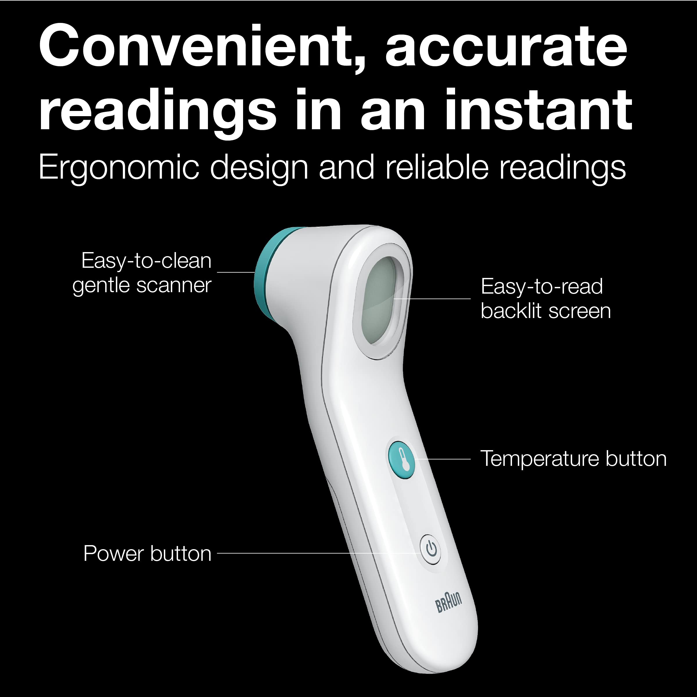 Braun Sensian Touch 5 color-guided backlight aids nighttime use.