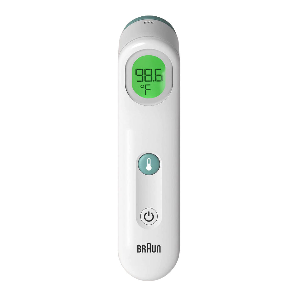 Braun Sensian Touch 5 display shows color-coded results for quick interpretation.