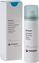 Brava Adhesive Remover spray eases barrier removal without sting.