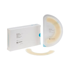 Brava barrier strips with a flexible elastic edge framing the ostomy barrier for secure wear