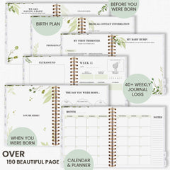 Braveriky pregnancy journal pocket stores documents and keepsakes