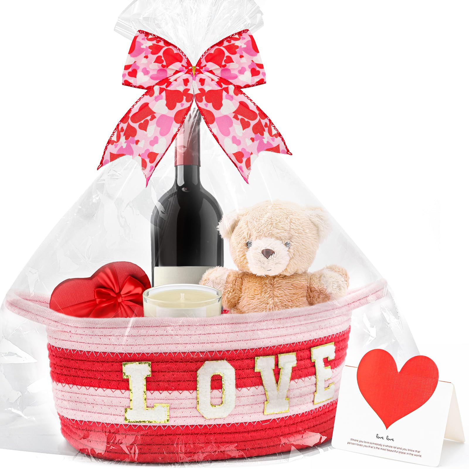Brbecon small woven basket gift set presented for gifting, sturdy construction