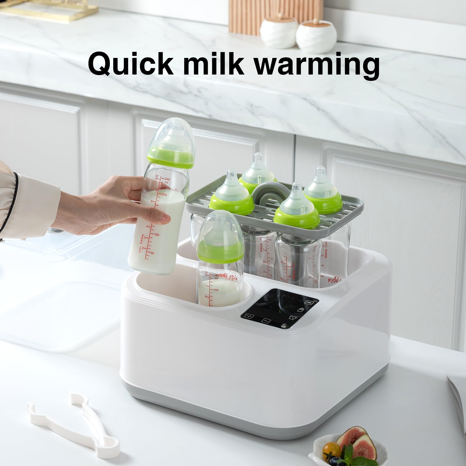 BRBLUERISE 8-in-1 device consolidates essential baby care in one unit.