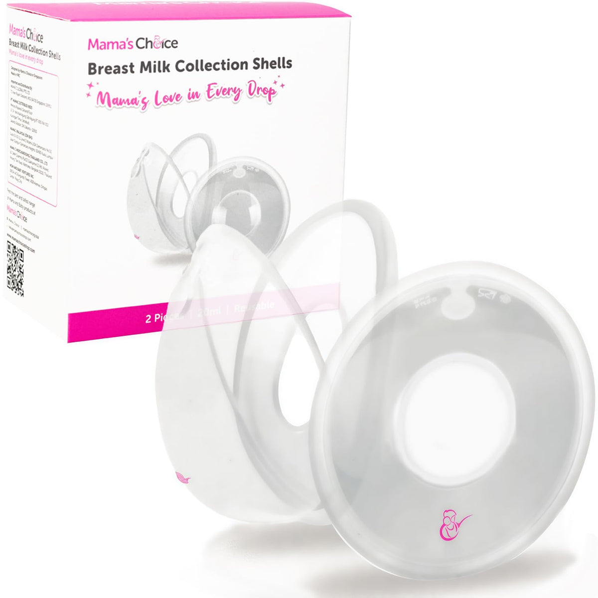 Breast Milk Collection Cups worn in a bra to discreetly catch leaks.