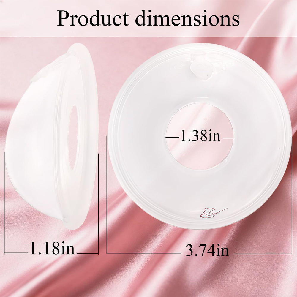 Protect sore nipples from friction with soft silicone backing and vents.