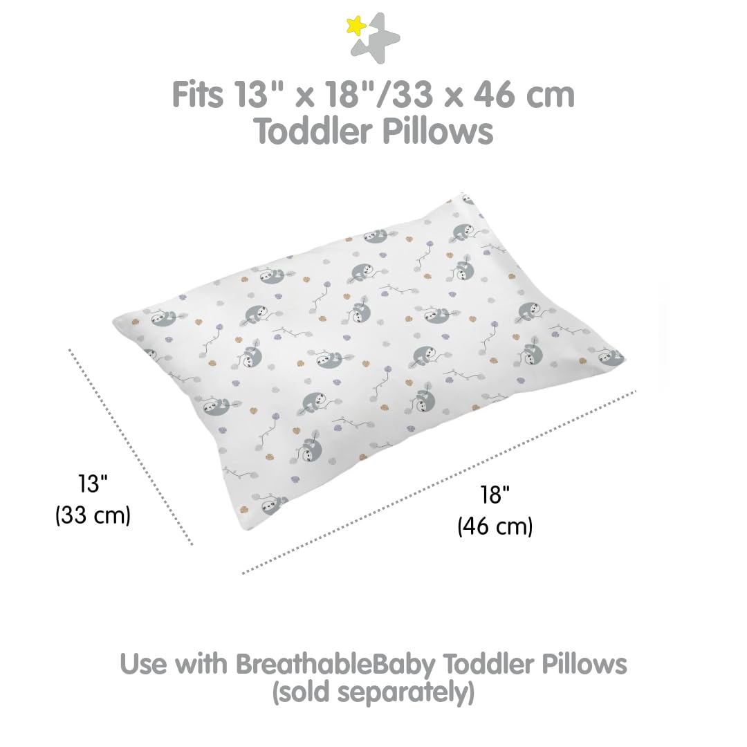 BreathableBaby 200-thread-count pillowcase emphasizes long-lasting wear.