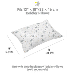 BreathableBaby 200-thread-count pillowcase emphasizes long-lasting wear.