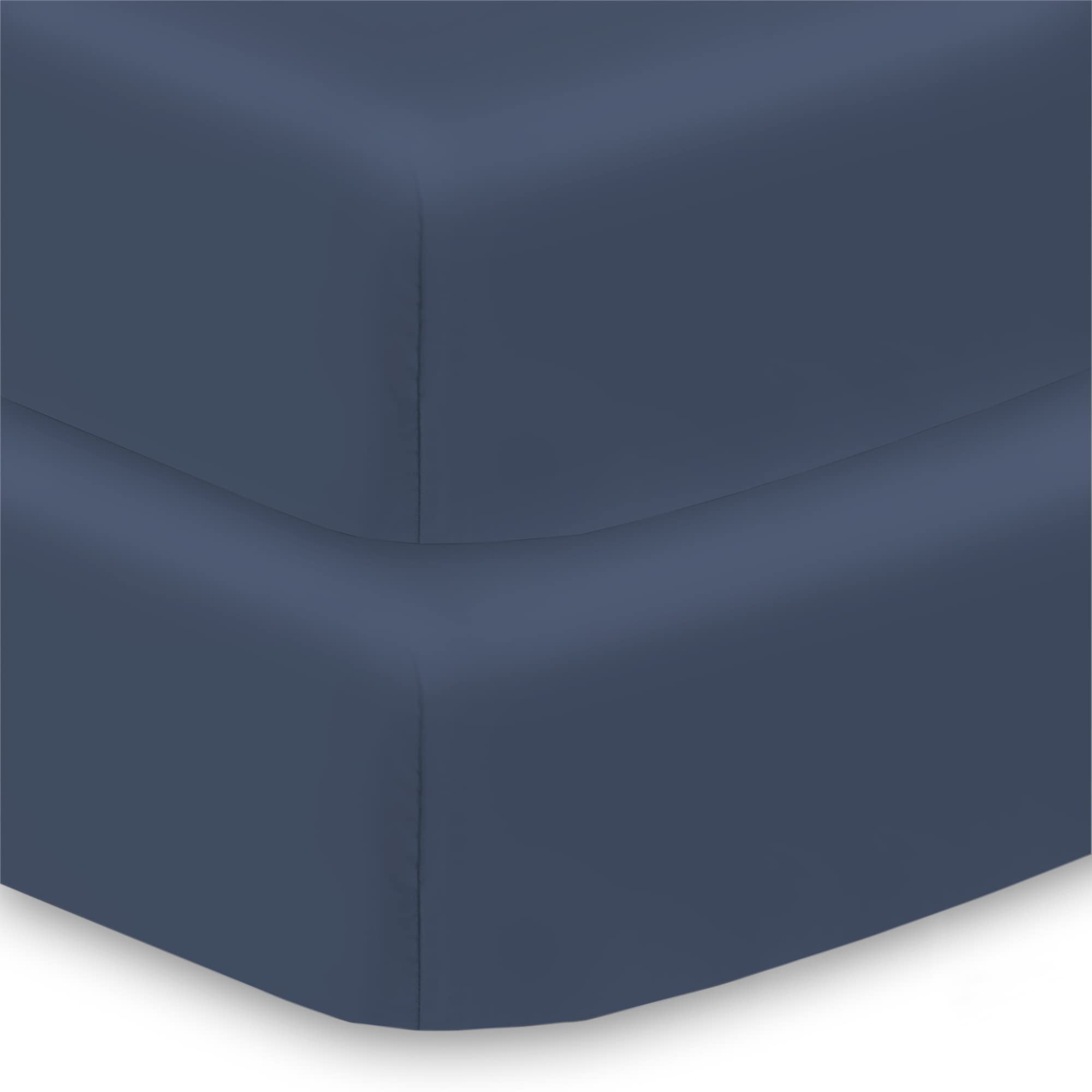 BreathableBaby all-in-one sheet and cover top view navy for gentle infant sleep