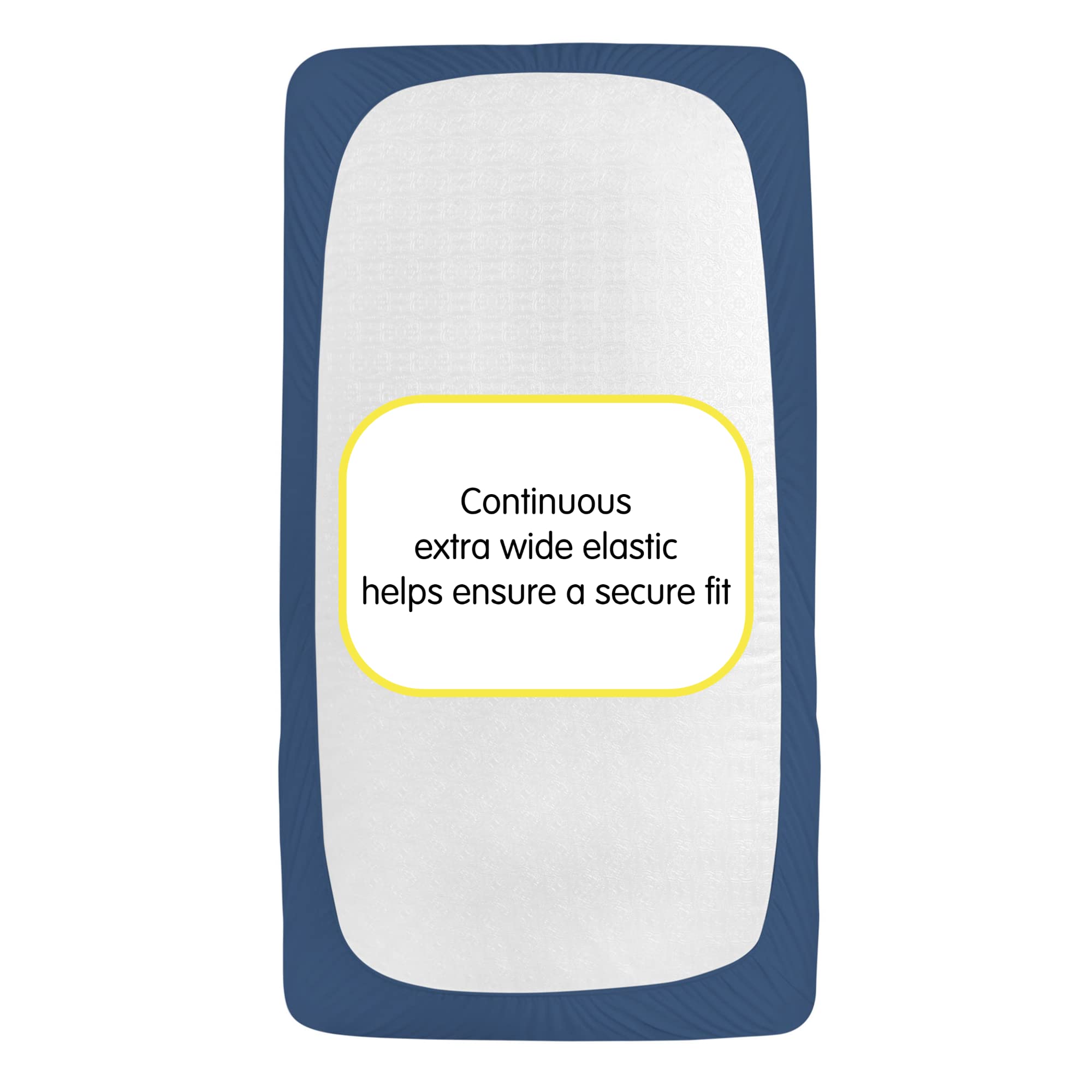 BreathableBaby nine-inch deep pockets secure mattress snugly