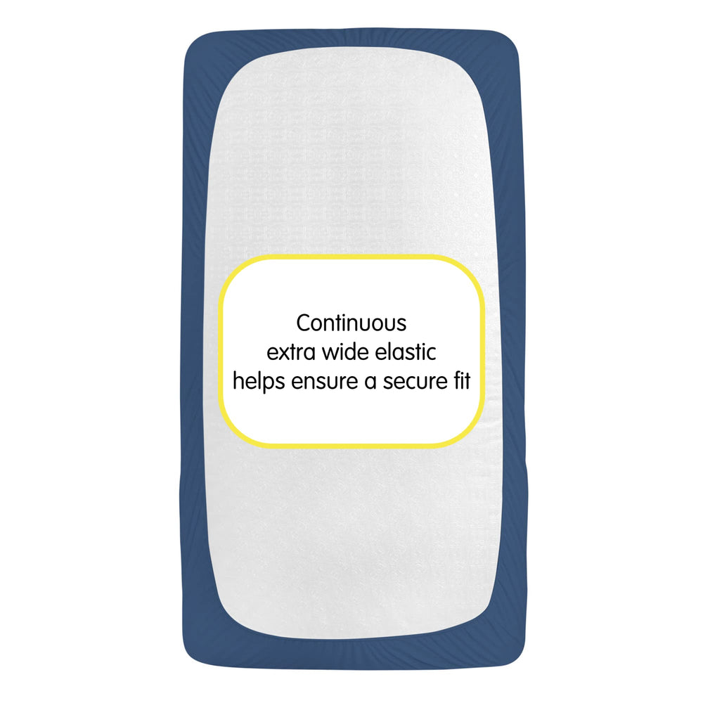 BreathableBaby nine-inch deep pockets secure mattress snugly