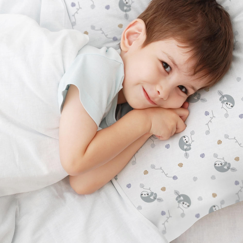 BreathableBaby sloths design adds playful charm to toddler sleep space.