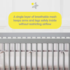 BreathableBaby Starlight liner installation guide demonstrates hook and loop fit