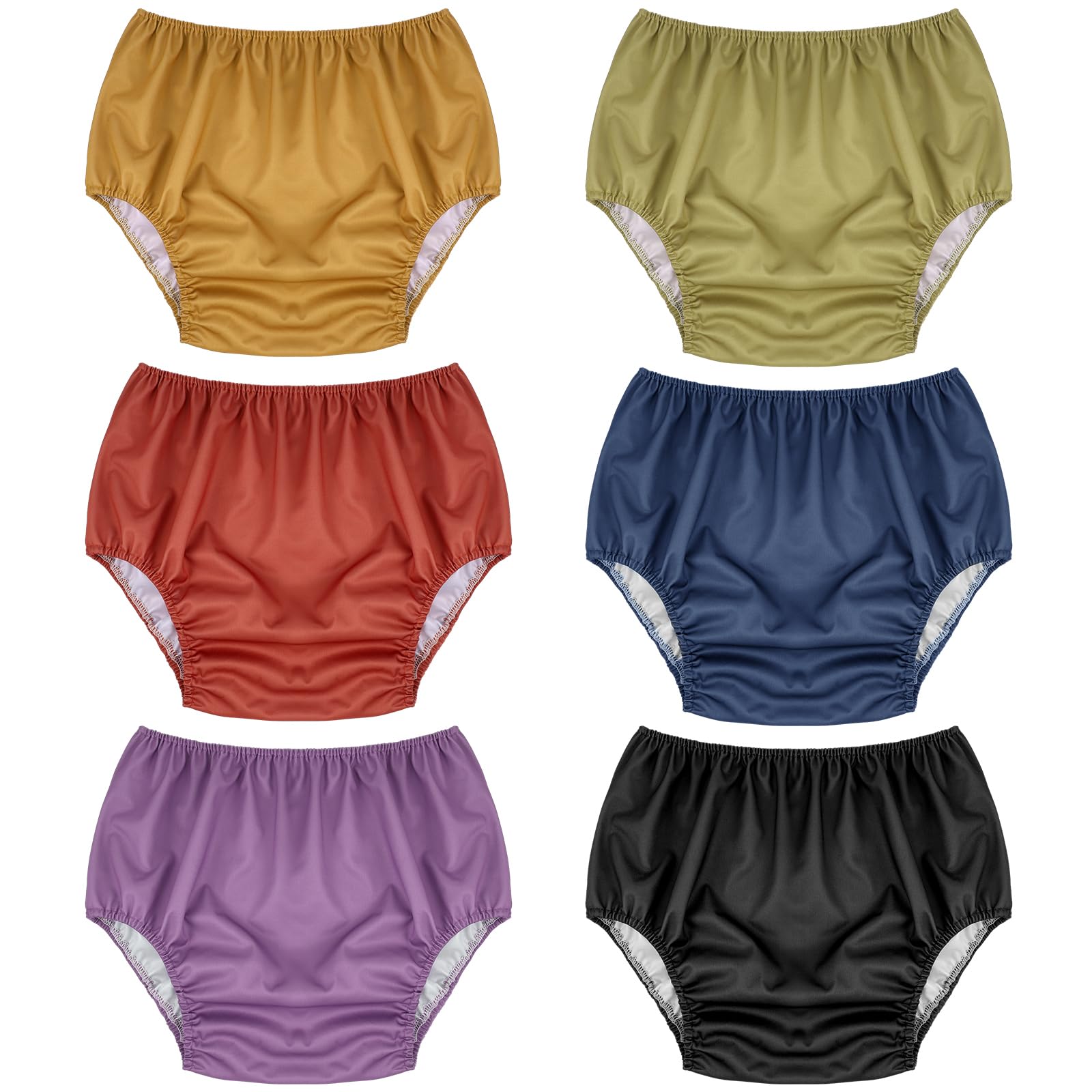 Breathffy six-pcs leakproof underwear colorful package image for rotation.