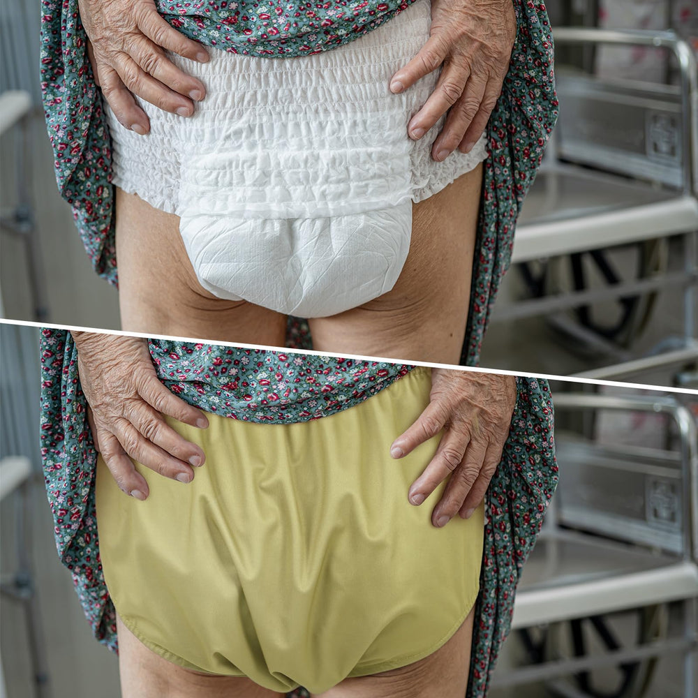 Breathffy waterproof fabric underwear highlighting leak protection and comfort.