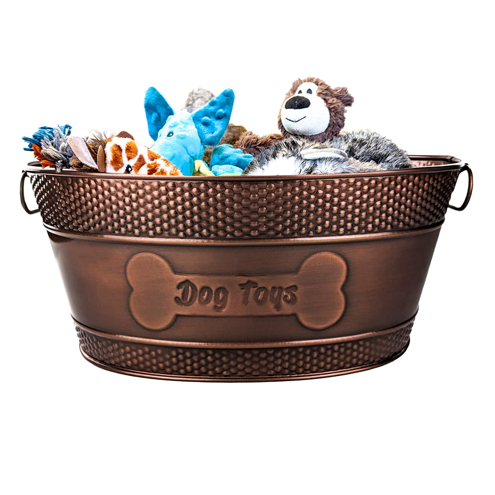 BREKX indestructible bin with handles stores toys and gear neatly