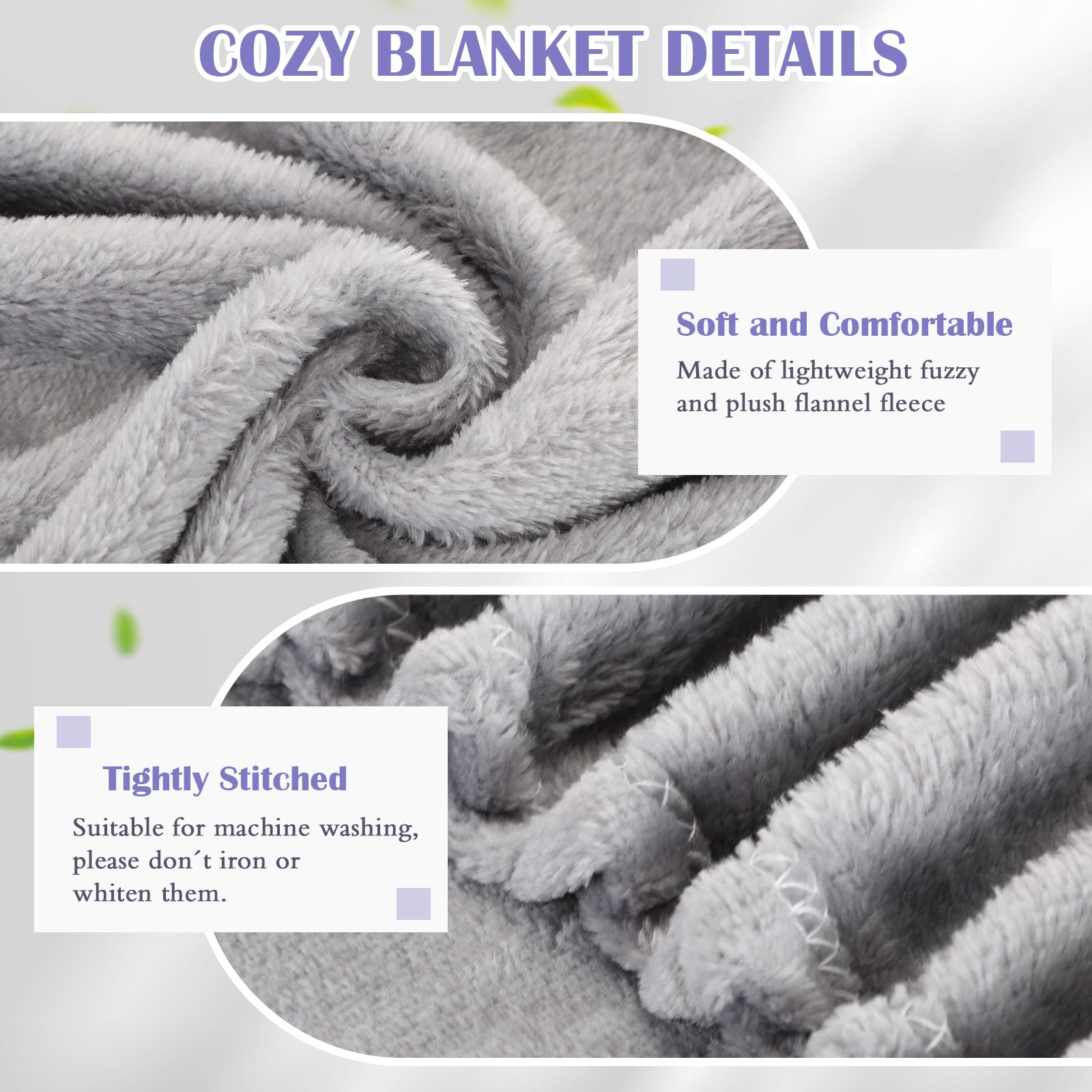 Breling 39x47 inch blanket laid flat shows generous coverage for toddlers.
