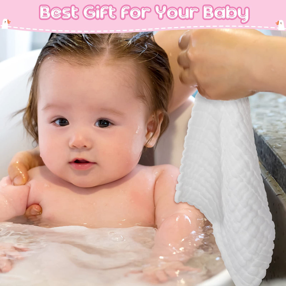 Breling burp cloth set doubles as face towel and bath companion