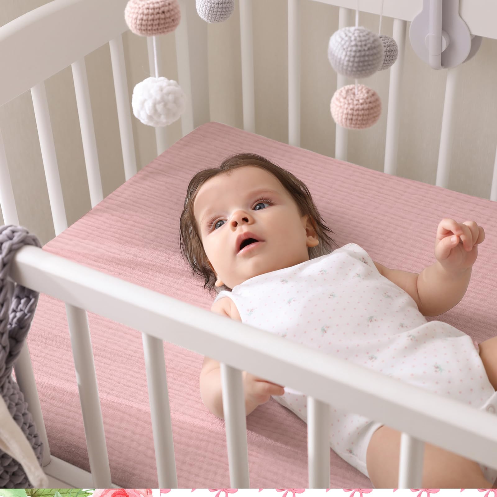 Breling nursery-ready sheets coordinate decor while providing breathable comfort