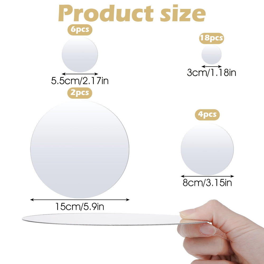Bremorou Circle Mirror 8cm set—enhances interior light with a compact decorative touch
