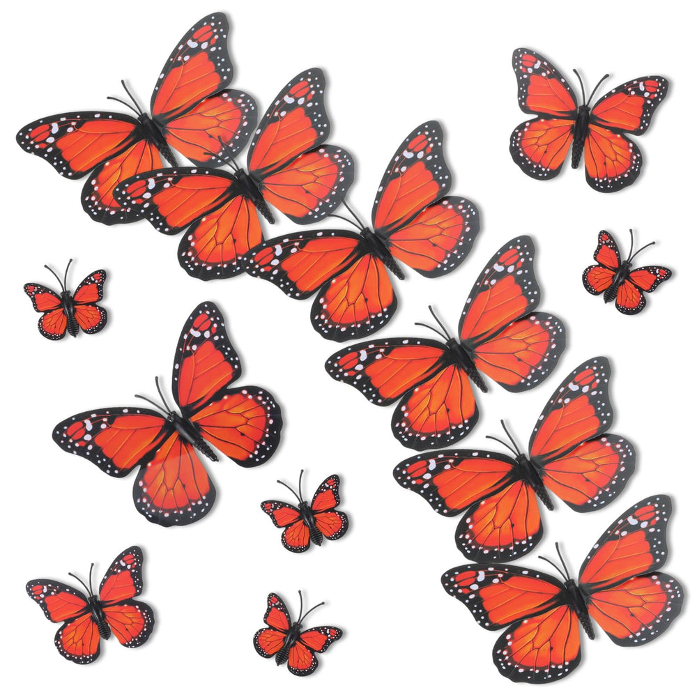 Bremorou monarch butterfly 3D wall sticker set of 30 for vibrant home décor