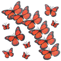 Bremorou monarch butterfly 3D wall sticker set of 30 for vibrant home décor