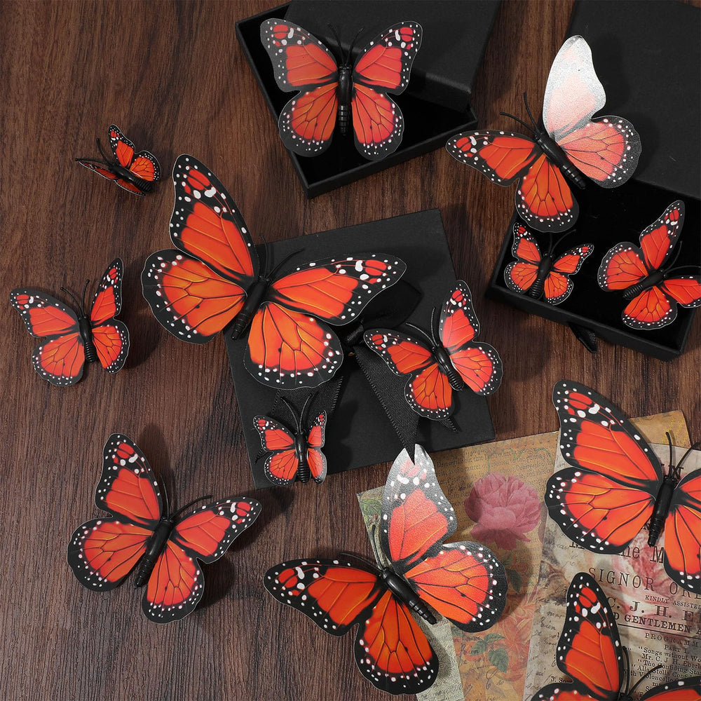 Bremorou 6 cm monarch butterfly adds subtle wall detail