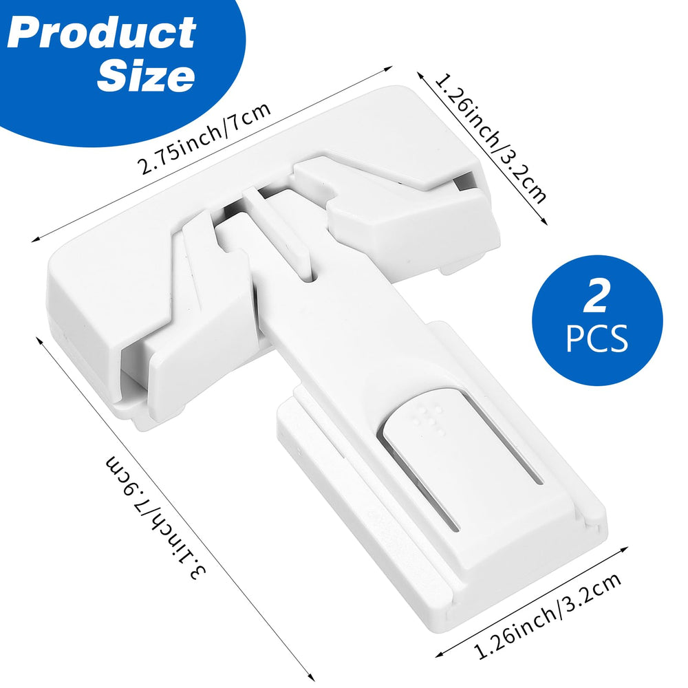 Bremorou refrigerator lock keeps curious toddlers from opening doors.