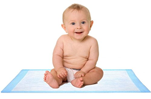 BrightCare disposable baby changing pad liner in compact fold for on-the-go protection