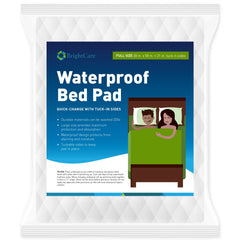 BrightCare underpad top fabric comforts skin for overnight use