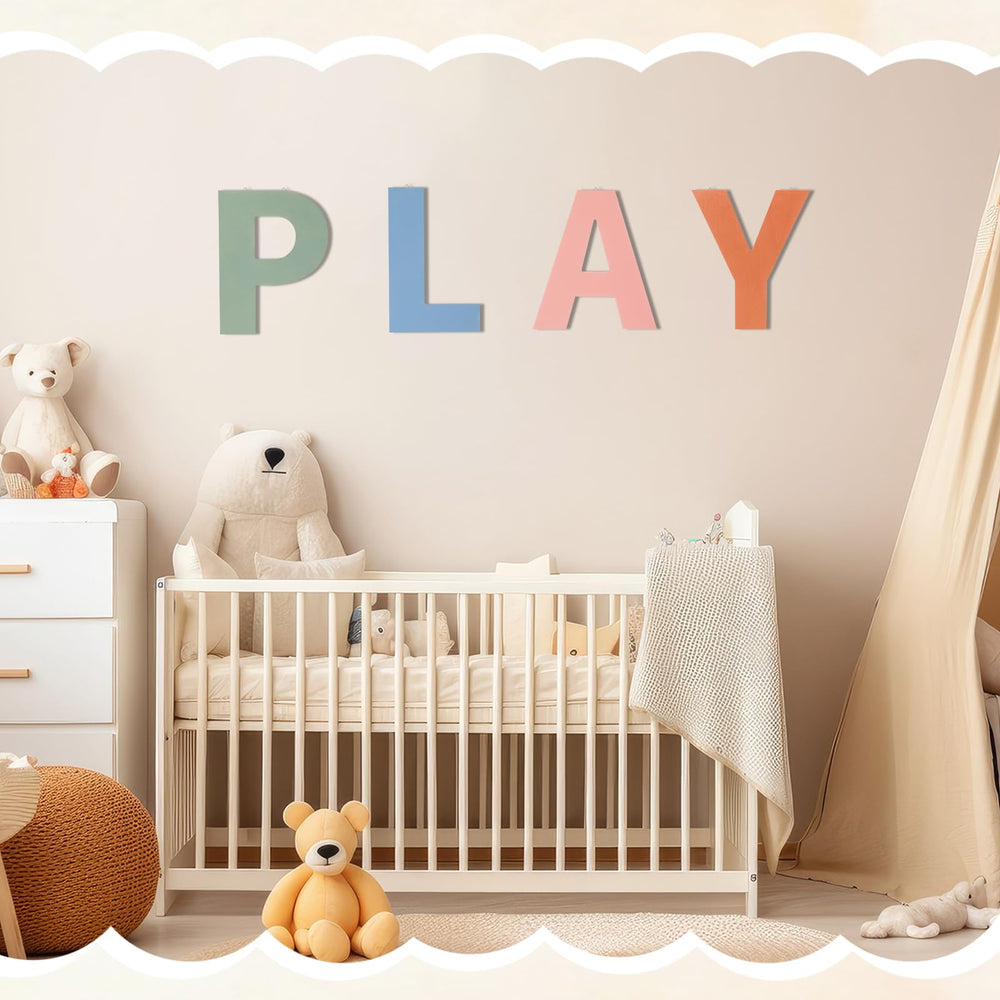 BrightRow play sign displayed in a bright nursery setting
