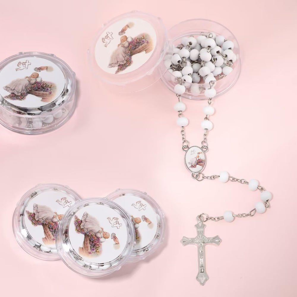 Brilucky cross pendant rosary detail ideal for easy hand carry or necklace.