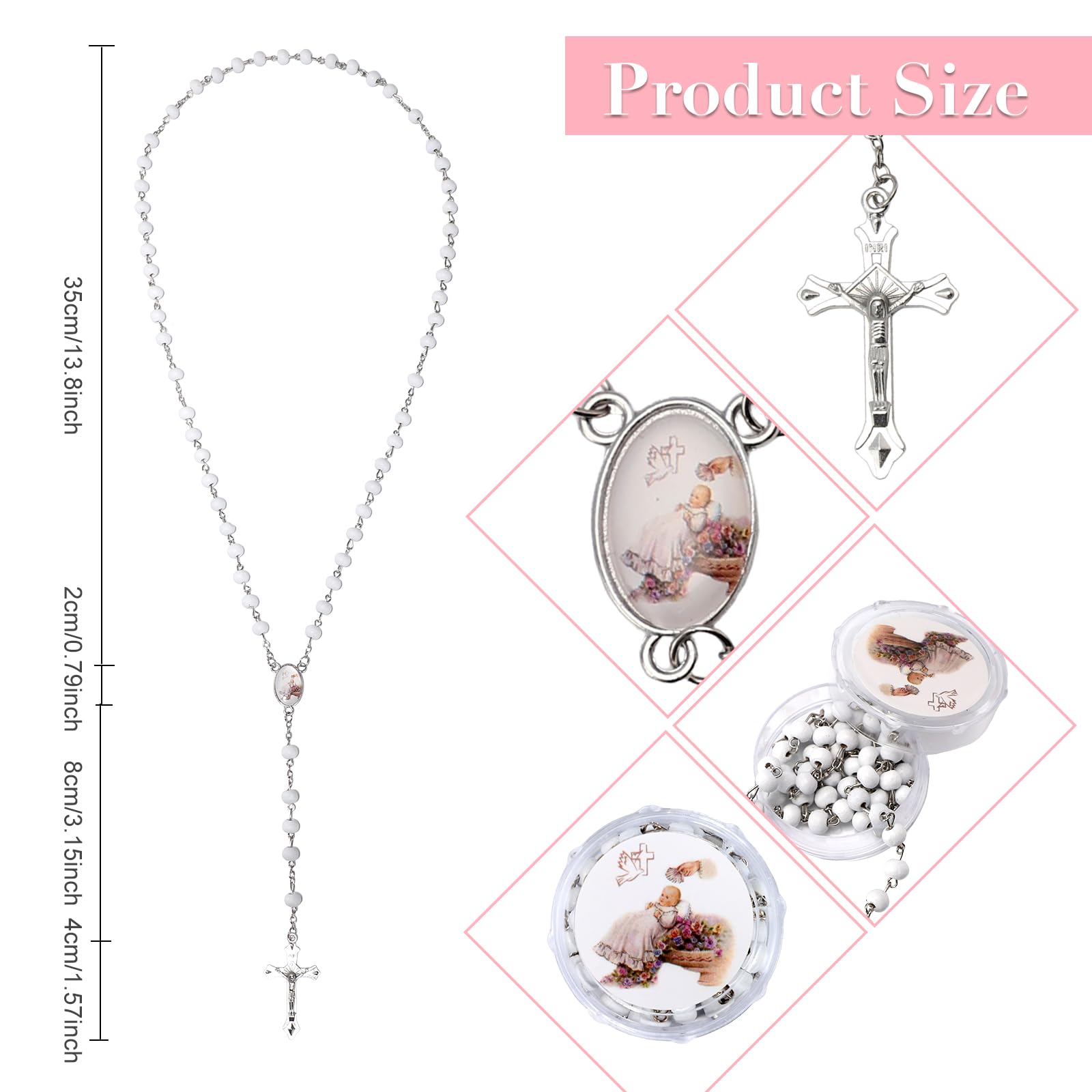 Brilucky scented rosary beads with wooden 6mm beads for a refined look.
