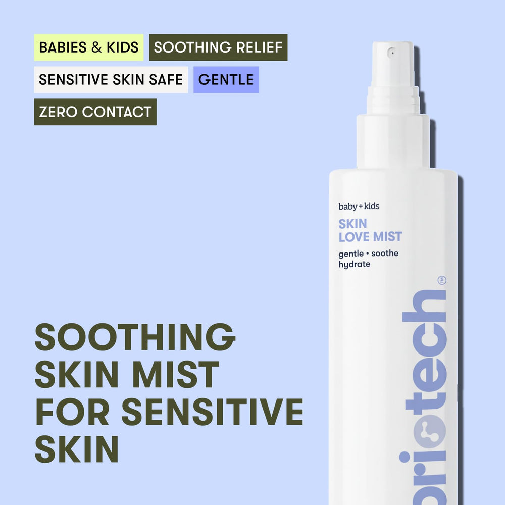 BRIOTECH Briotech Baby Skin Love Spray mist in action for gentle skin care.