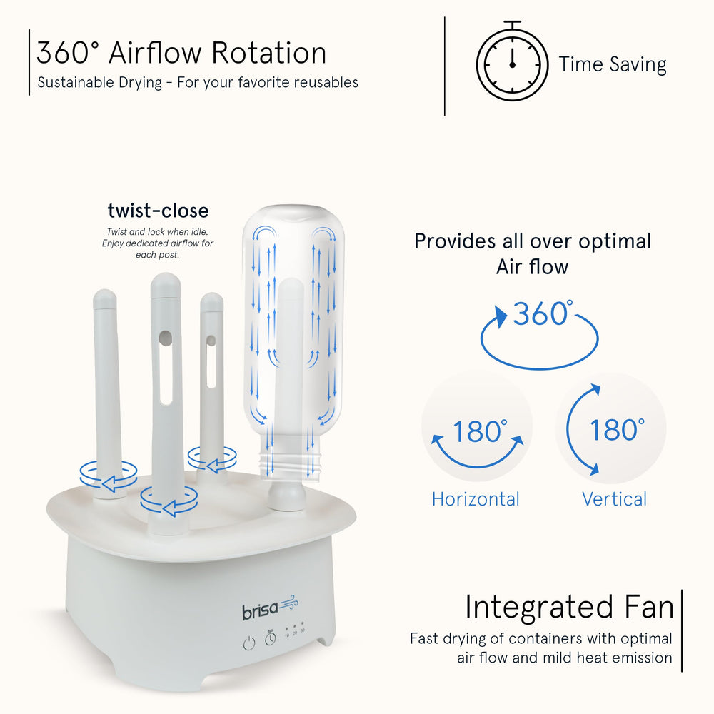 Brisa Rack timer lets you choose 10, 20, or 30 minutes