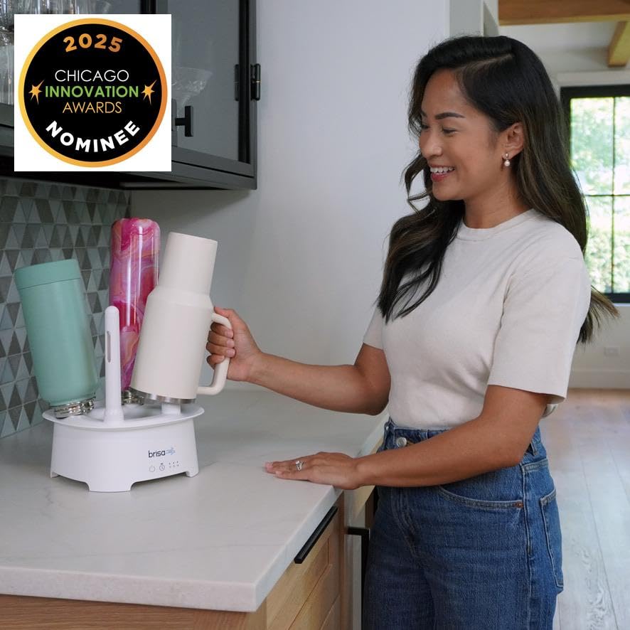Brisa Rack warm air drying speeds up containers and reusables