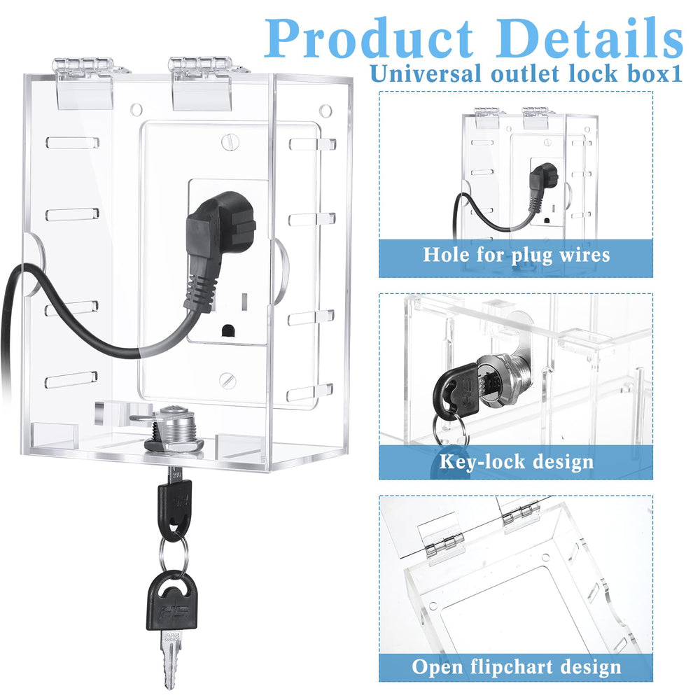 Briwooody child safety outlet protector reduces access to plugs