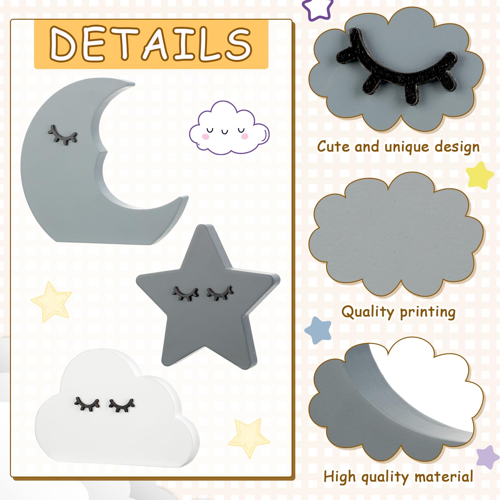 Briwooody cloud wall decor creates a soft, cozy vibe in any room.