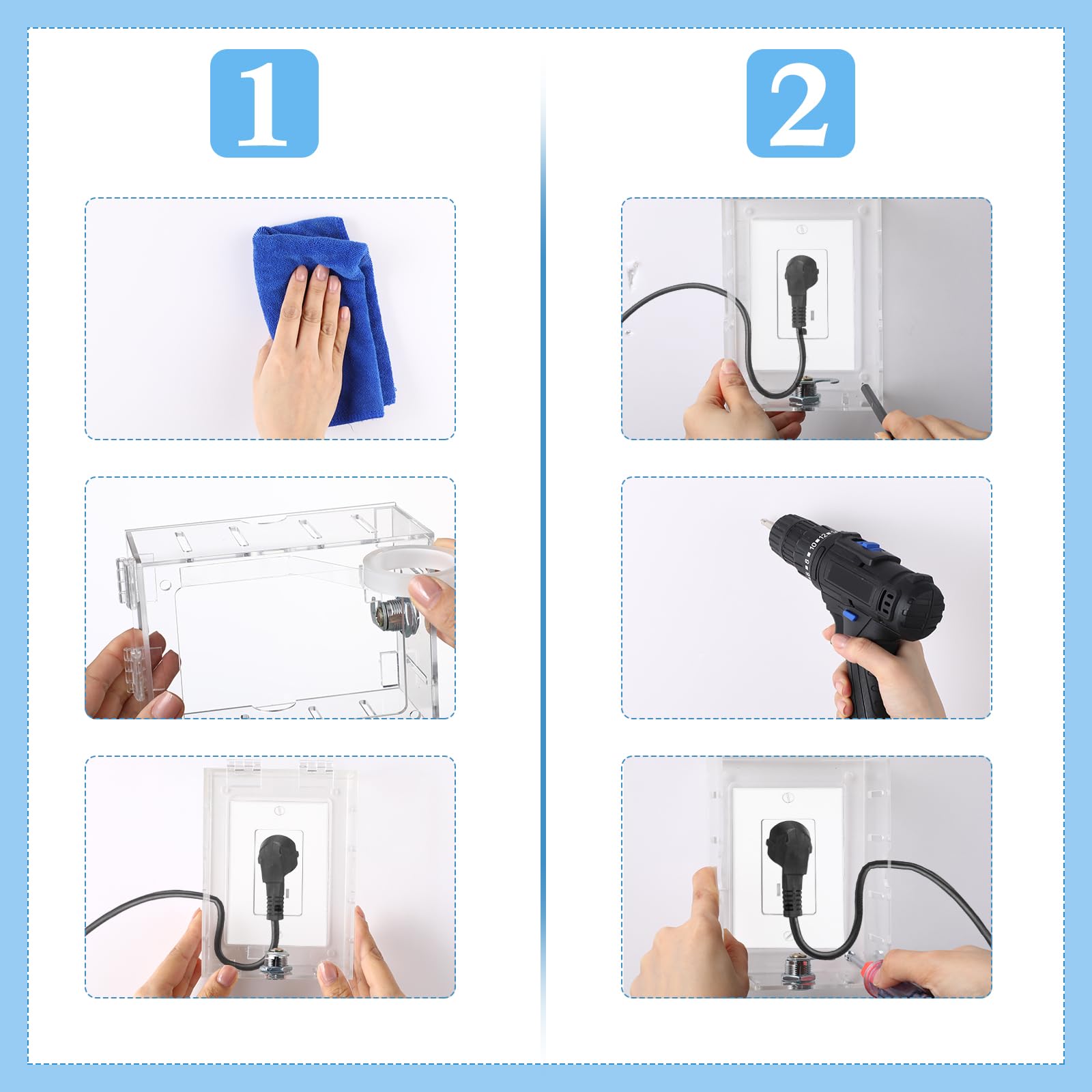 Briwooody installation options perforated or adhesive simplify setup