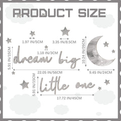 Briwooody Large star adds focal sparkle to crib area or play corner