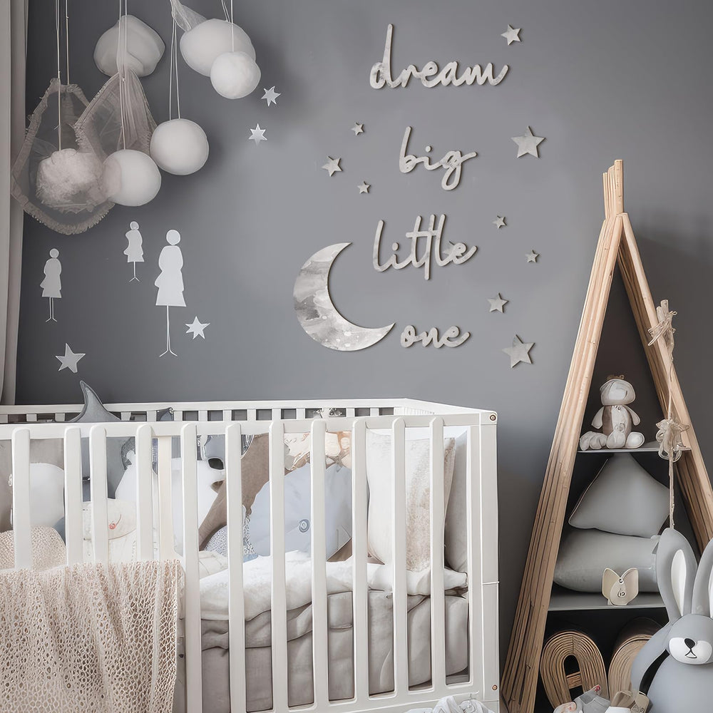 Briwooody Moon sign creates a dreamy celestial feel for bedtime