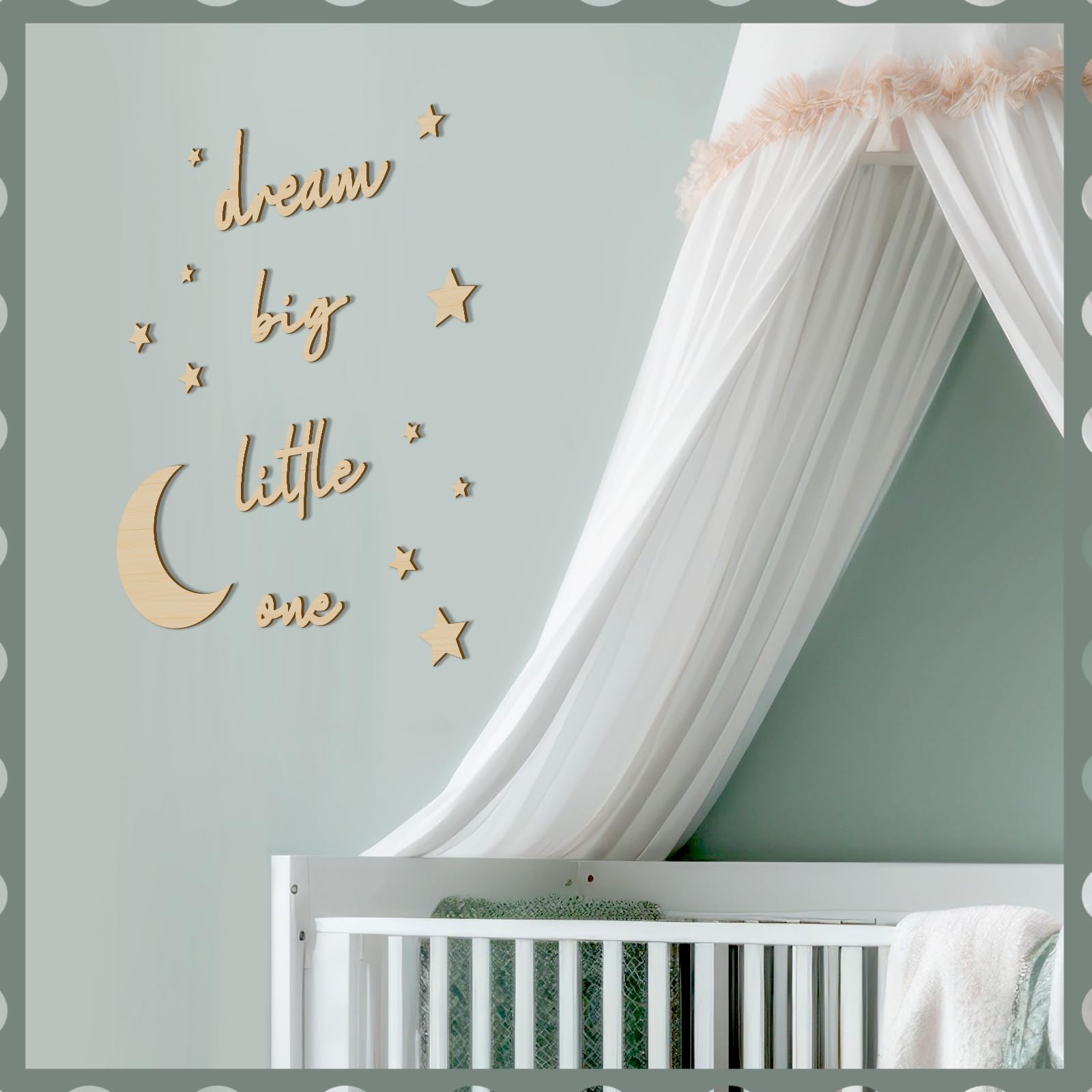 Briwooody star small 3 cm adds subtle twinkles to corners