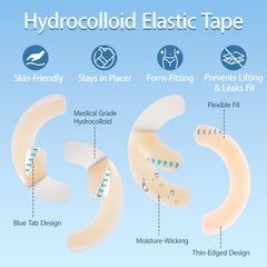 Brkiyom barrier strips adhesive detail showing strong gentle grip.