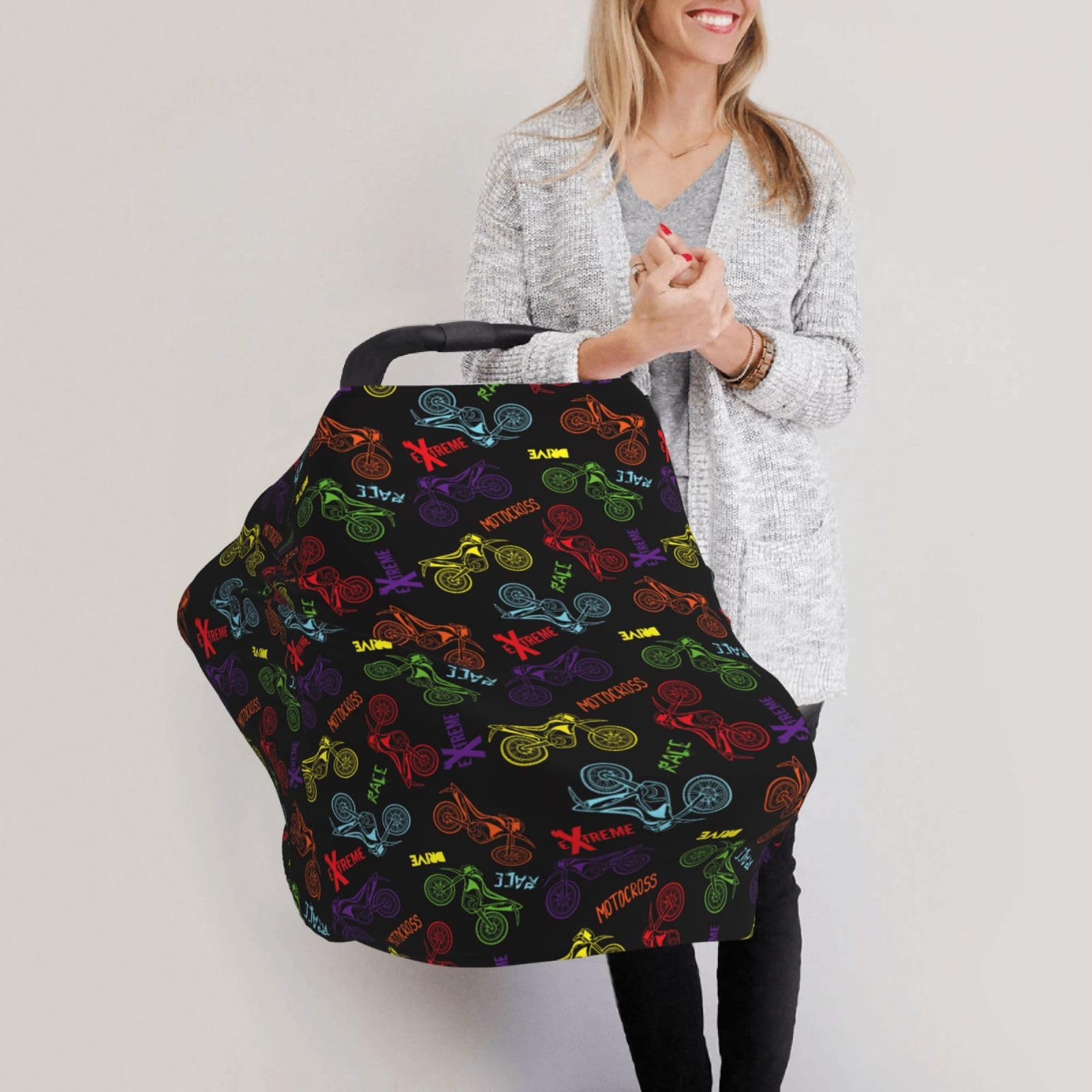 Broiteid baby nursing cover made of soft breathable fabric for discreet feeding