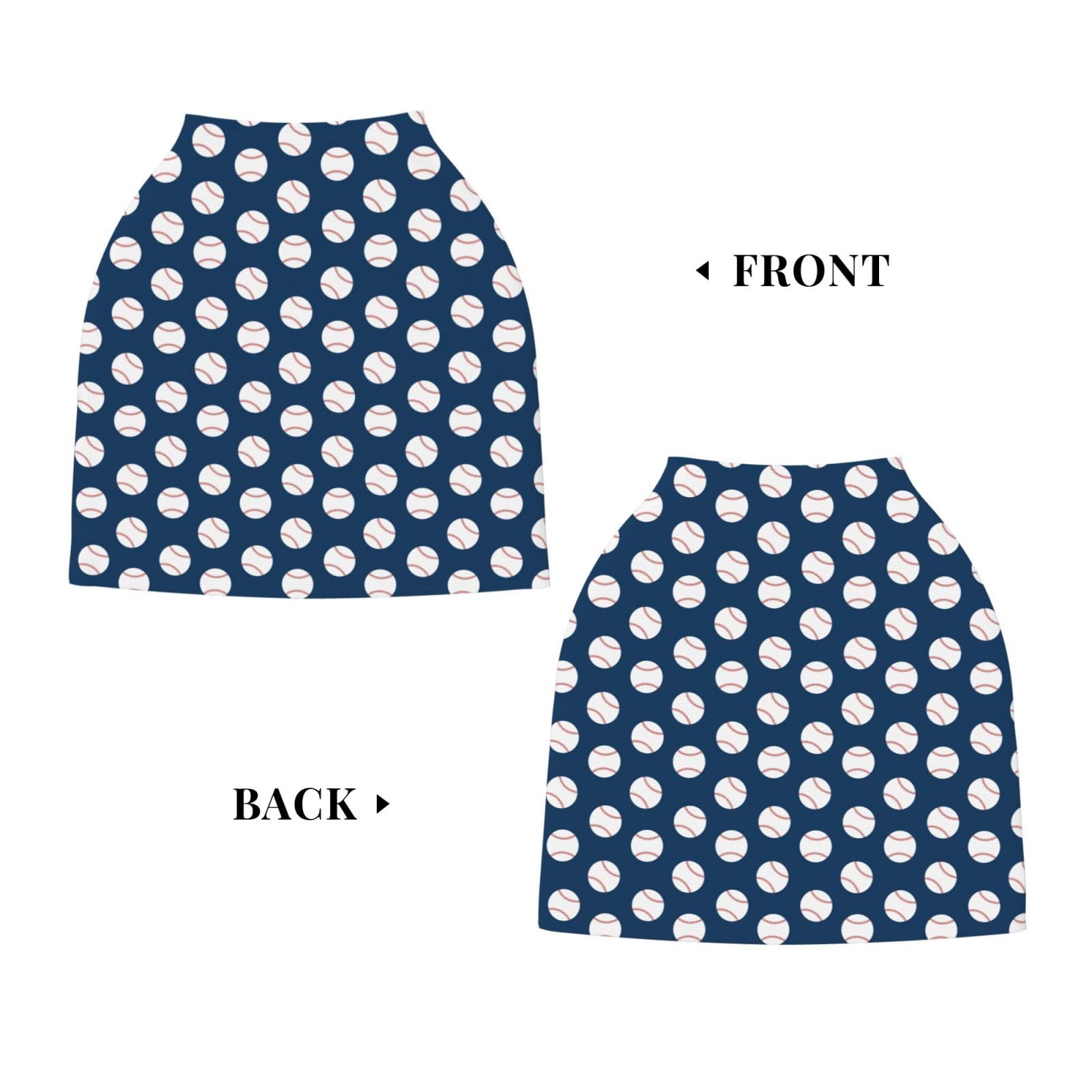 Broiteid Baseball Blue durable, machine-washable baby cover for everyday use.