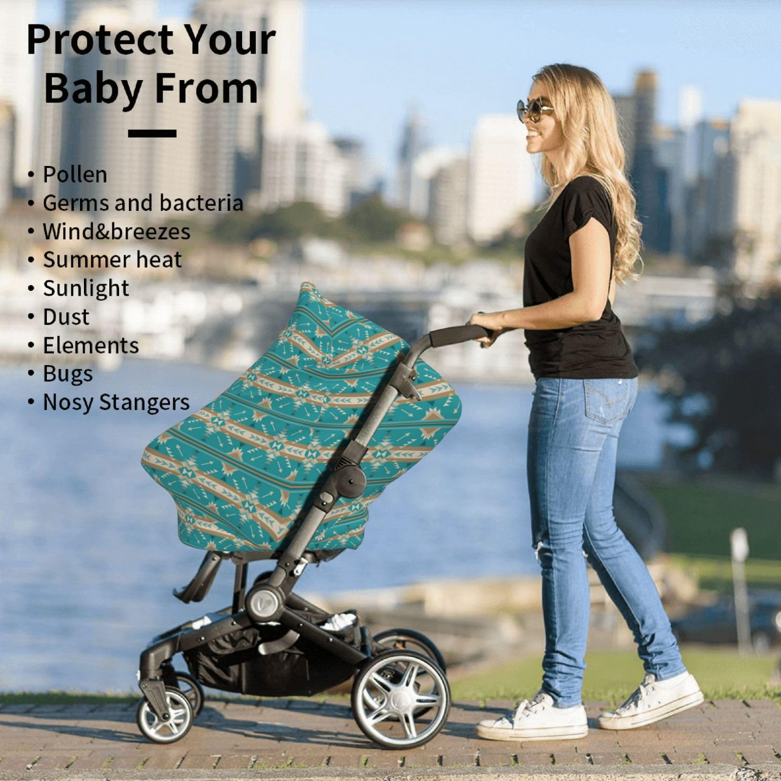 Broiteid baby canopy offers privacy while nursing in public settings
