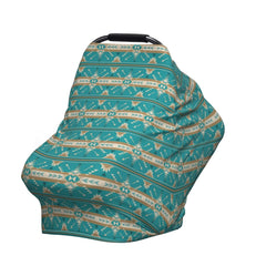 Broiteid car seat cover in Western Southwest Aztec design offers privacy and comfort on the go